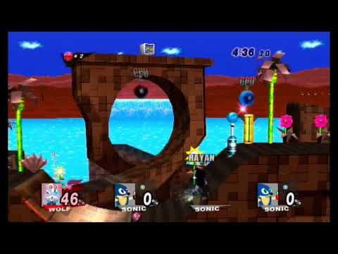 SSBB - Classic Mode on Hard with Wolf