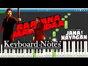 Raavana Mavandaa Song Keyboard Notes 🎹 | Anirudh | Vijay | Jana Nayagan | Easy Piano Tutorial