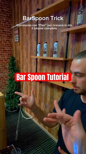 TUTORIAL BAR SPOON EASY LEVEL #bartender #barman #flairbartending