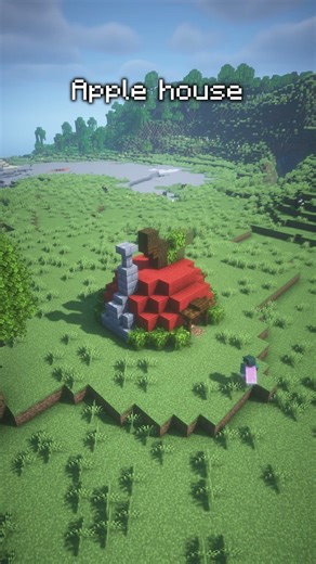 Apple house #minecraft #minecraftbuilding #minecraftbuilds #minecraftshorts #minecraftpe #shorts
