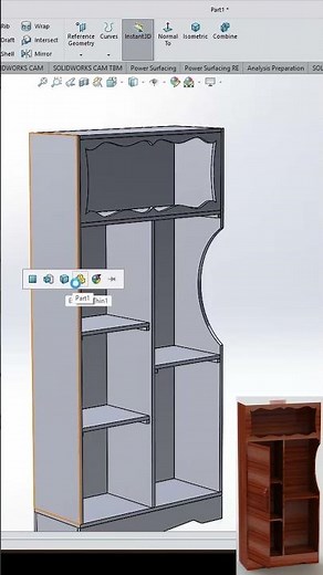 Wood Cabinet | Solidwoks | #cadsoftwaretutorial #solidworks #3ddesign