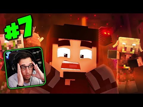 Exploring the Nether | First time | DeeBeeGeek Plays Part 7