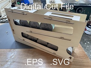 Digital EPS SVG of Rotating Can Rack for Makers and DIY. Laser Cut File. - Etsy