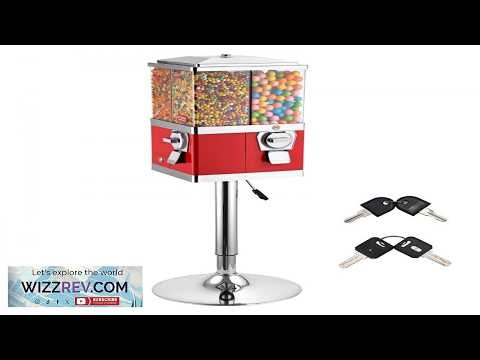 VEVOR Candy Vending Machine Four Compartment Candy Vending Machine with Stand Gumball