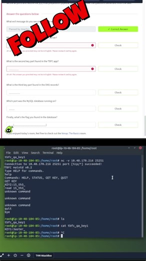 THM AoC 2025 Day 7: NMAP Flag in 15 Seconds! #shorts