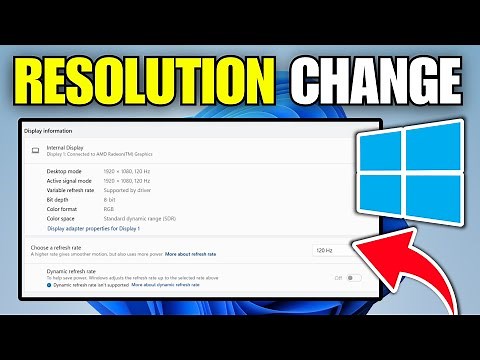 How To Fix Resolution Changes Automatically in Windows 11
