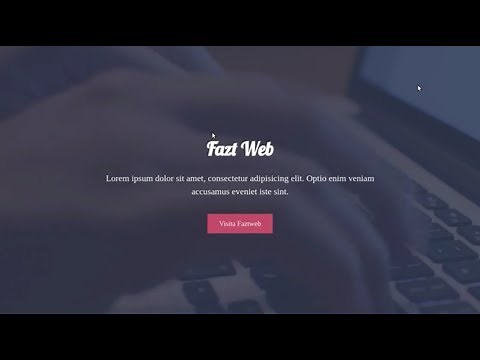 Video de Fondo con HTML5 y CSS3