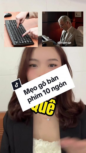 Bạn đã biết cách học gõ bàn phím bằng 10 ngón chỉ trong 10 phút để trong thật chuyên nghiệp chưa? #learnontiktok #thanhcongnghe #vulaci #xemngaymeohay #tips #education #congso #tinhocvanphong #education