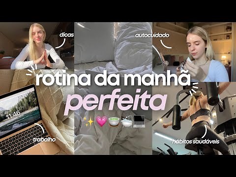 ROMANTIZANDO A MINHA ROTINA DA MANHÃ | 6am morning routine + muita produtividade ✨💗