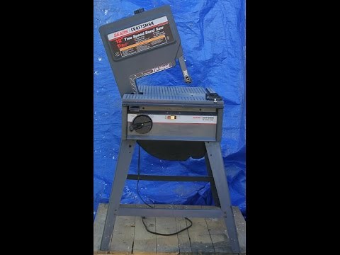 Craftsman 12-Inch Tilt Head 1-1/8 h.p. 2-Speed Bandsaw - Demonstration Video