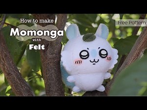 [도안 공유]모몽가 펠트인형 만들기/MOMONGA doll/モモンガ/フェルト