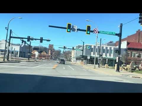 Driving Downtown New Castle Pennsylvania March 23, 2026