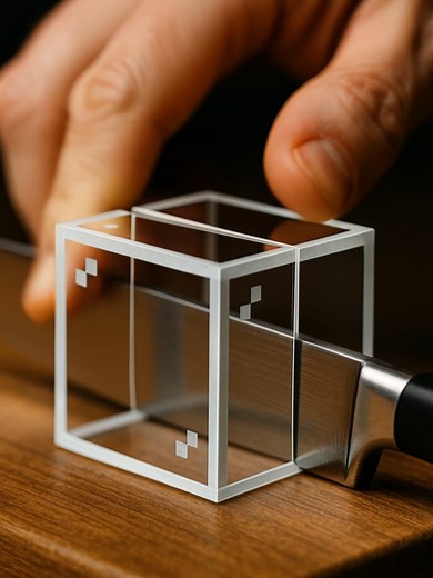 2.2M views · 223 reactions | Slicing the Minecraft Glass Block | Tranquify ASMR | Facebook