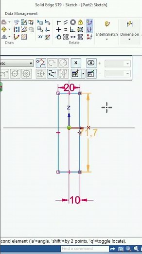 Aplicando o comando Revolve Siemens Solid Edge ST9 #cad #app #autocad #automobile #matematica