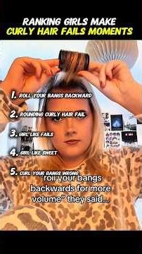 RANKING GIRLS MAKE CURLY HAIR FAILS MOMENTS 😭💀