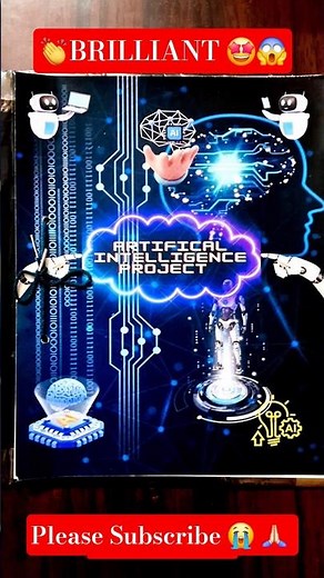 😱Artificial Intelligence on Project File🔥Class 10 #project #Ai #aiproject #ai2025 ‪@tseries‬