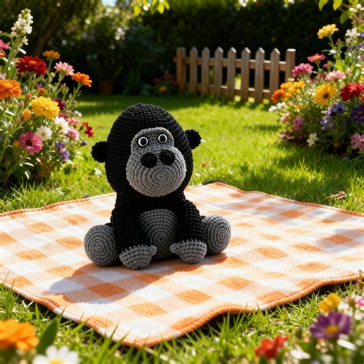 Kobo the Gorilla Amigurumi Pattern — Quick PDF Tutorial - Etsy