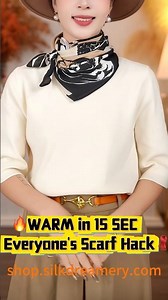 🧣 WINTER'S HERE! Stay Warm & STUNNING in 15 Seconds! This Scarf Hack is Changing Lives #grwm #viral