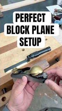 Block plane blade setup POV #woodworking #tools #shorts