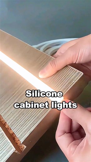 Silicone light strips for cabinet lights in 2025. #lamp #light #led #smarthome #lightingdecor #homedecor #lightingdesign #lampdesign #interiordesign #lampfactory #ledstriplights #ledstrips #diy #installation #designer #architect #architecture #instagood #home #atmosphere #aleadhome #aleadlighting | Alead Lighting