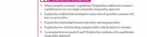 What is meant by consumer's equilibrium? Explain the condition ... | Filo