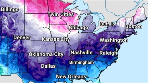 More than half of US facing winter storm. See the latest maps