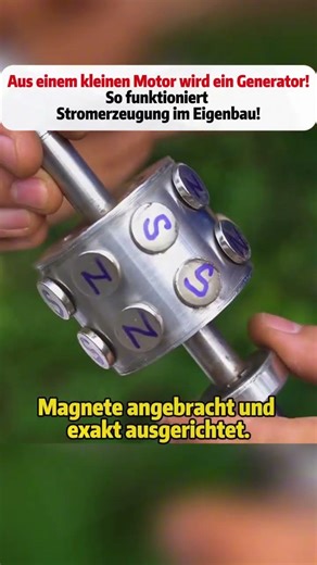 So funktioniert Stromerzeugung im Eigenbau! #Technik #Generator #DIYProjekt