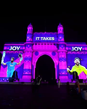 32K views · 2.1K reactions | Diwali wishes as bright as the dazzling show celebrating the #CWC23 at the Gateway of India 朗 | ICC - International Cricket Council | Facebook