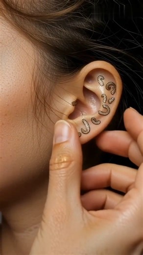 NO Piercings! 🐆 Viral Leopard Ear Cuff Stack Tutorial #Shorts #youtubeshorts