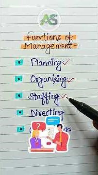 Functions of Management | #management #shorts