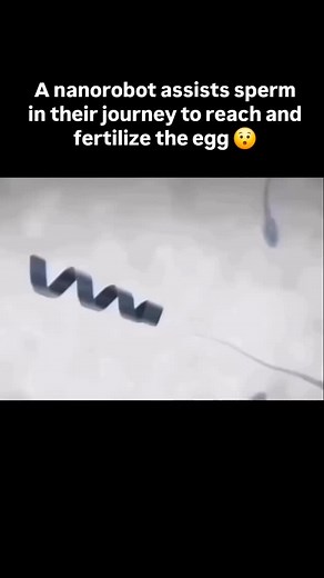 Artificial Intelligence | AI on Instagram: "A nanorobot assists sperm in their journey to reach and fertilize the egg."