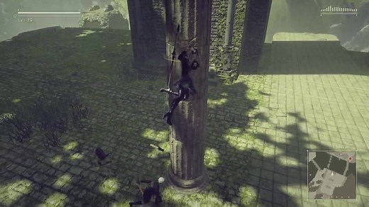 Nier Automata 2B用爬墙跳高技巧 收集必学