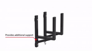 Trailer Ladder Rack, Aluminum Enclosed Trailer Ladder Rack Universal Side Mount Trailer Ladder Rack with 200 LBS Capacity, Fit for Enclosed Trailer Exterior or Interior Side Wall