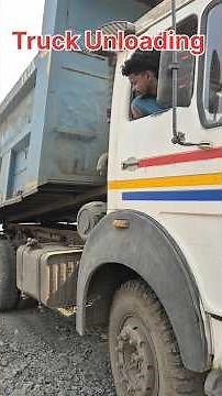 Truck Unloading full process Jcb Excavator #truck