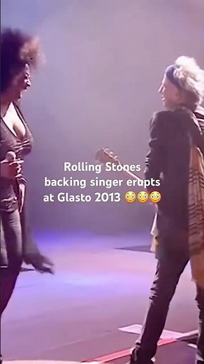 Rolling Stones backing singer erupts at Glasto 2013 😳