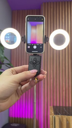 Trípode Ideal con Luces LED y Control Bluetooth