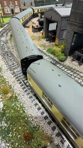 Peco radius 3 curved point passed over by a class 20 double header.