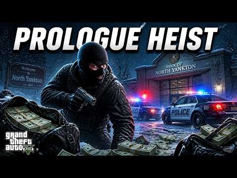 GTA 5 Story Mode Beginning 😈 Prologue Bank Robbery Mission (Full Intro)