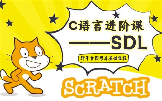 【C语言图形化编程】SDL跨平台图形库基础使用教程！零基础上手SDL图形库！C语言跨平台游戏开发第一步，一小时快速上手！一节课掌握C语言SDL图形库的使用！