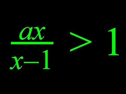 Solving a Parametric Inequality
