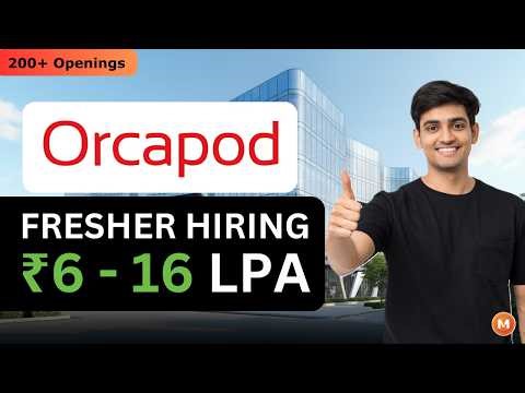 Orcapod and Virtusa Hiring Freshers🔥| Java Full Stack Python SAP Jobs