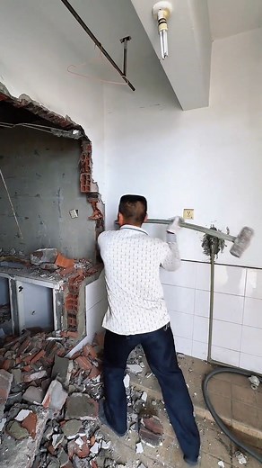 Transforming a Kitchen by Breaking Walls. #KitchenMakeover #DemolitionMagic #HomeImprovement #DIYTransformation # | हिंदुस्तानी है हम