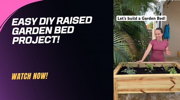 Easy DIY raised garden bed project!