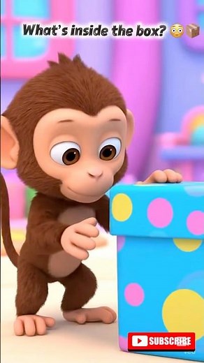 What’s Inside the Monkey’s Box? 😱🐒🍬 Shocking Surprise!#monkey#box#surprise#viral#shorts