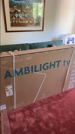 Unboxing & Installing the 2026 Philips 65” Ambilight TV | Wall Mount Setup & AI Ambilight Demo