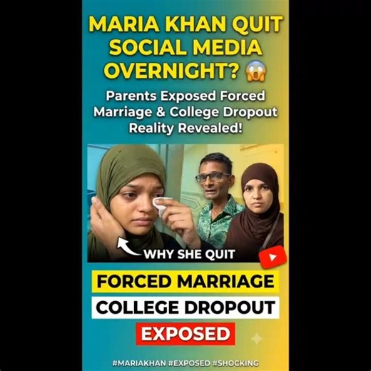 Maria Khan Quit Social Media Overnight?😱 Parents Exposed #shorts #viral #trending #vlog #exposed #yt