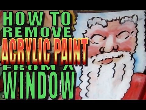 How to remove an acrylic window painting