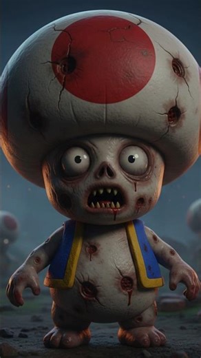 HORROR VERSIONS: Super Mario Characters 💀 #shorts