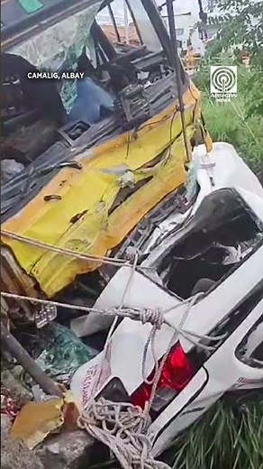 11 patay, 3 sugatan matapos araruhin ng truck ang isang van. | via Vince Villar