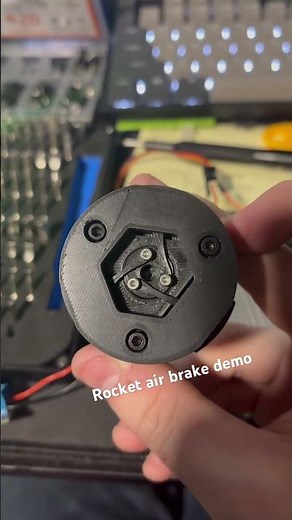 Demoing a Mini-air brake for model rockets #space #modelrockets #diy